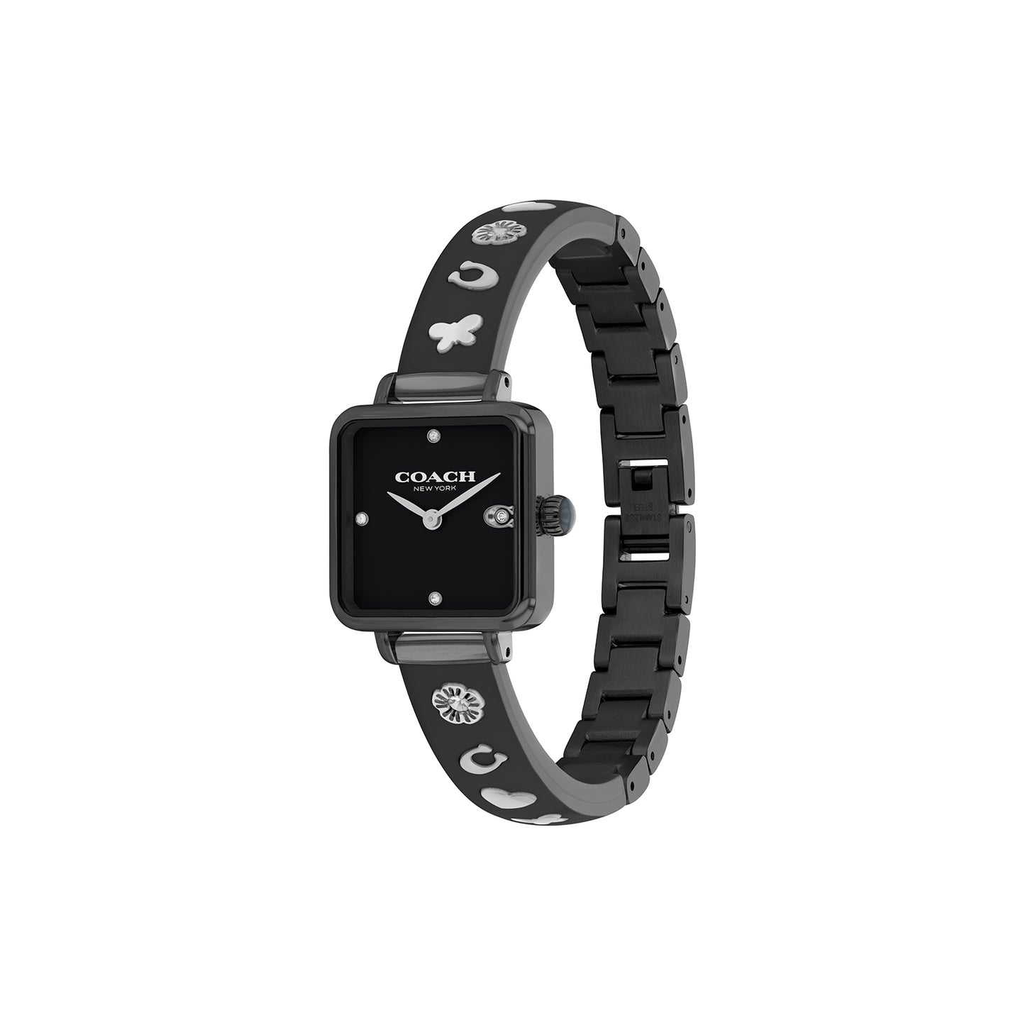 Coach 14504307 Womens Ionic Black Plated Steel Bangle Watch