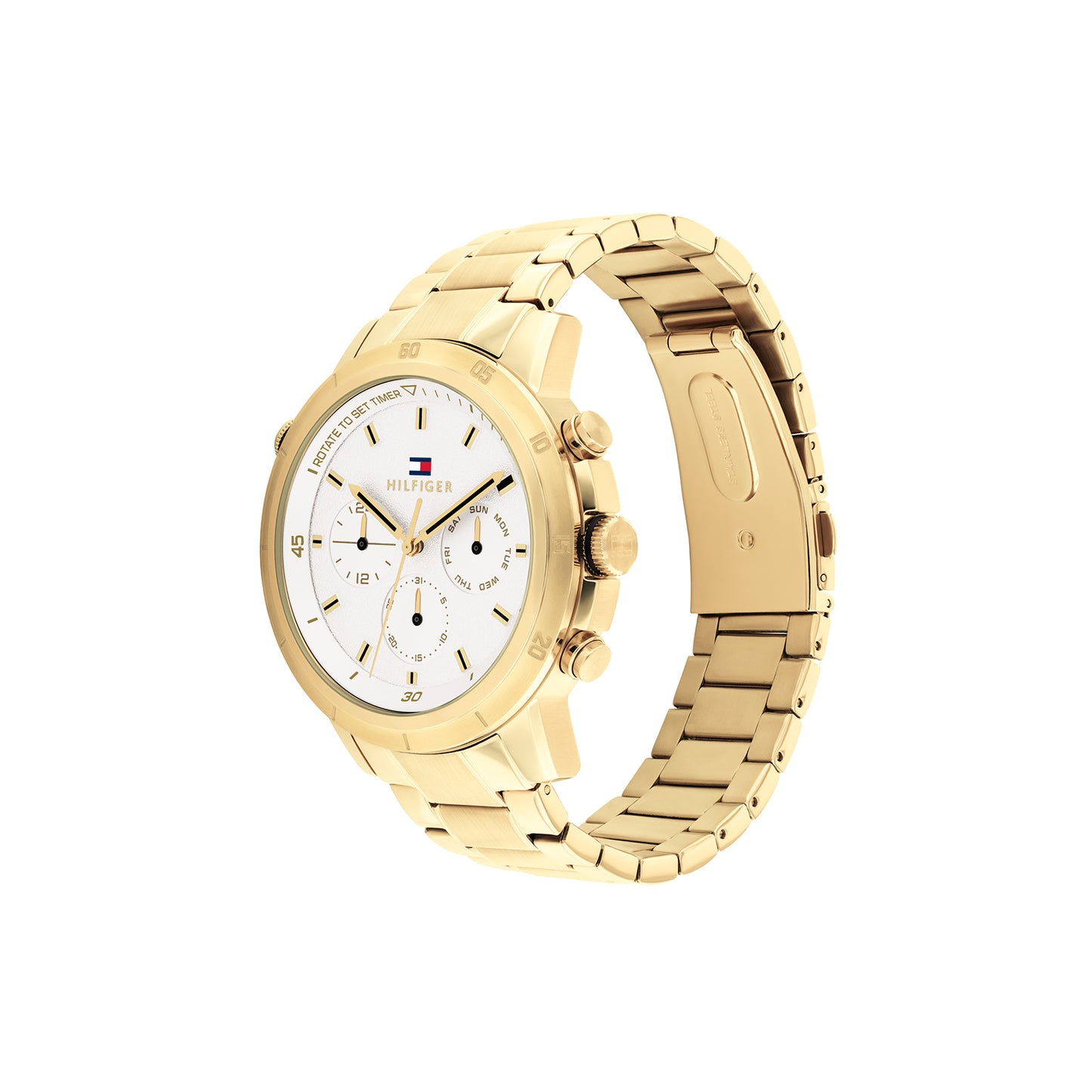 Tommy Hilfiger 1792127 Men's Ionic Thin Gold Plated Steel Watch