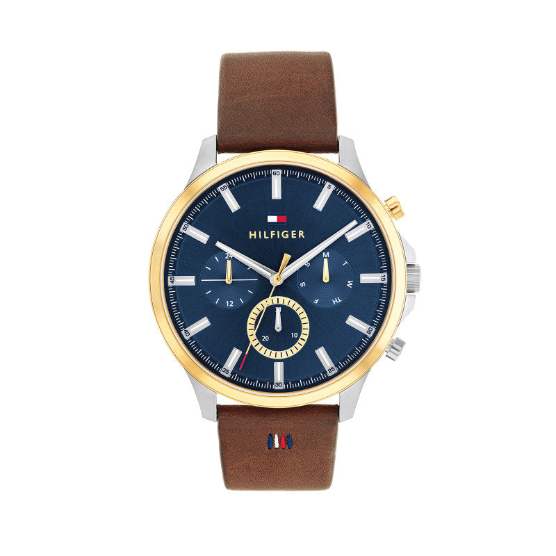 Strap Men\'s Hilfiger Watch – Store The 1710496 Tommy Leather