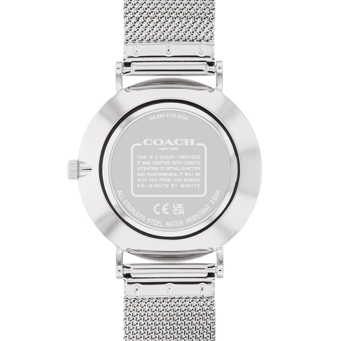 Coach 14504100 Women's Stainless Steel Mesh Bracelet and White Dial Quartz Watch