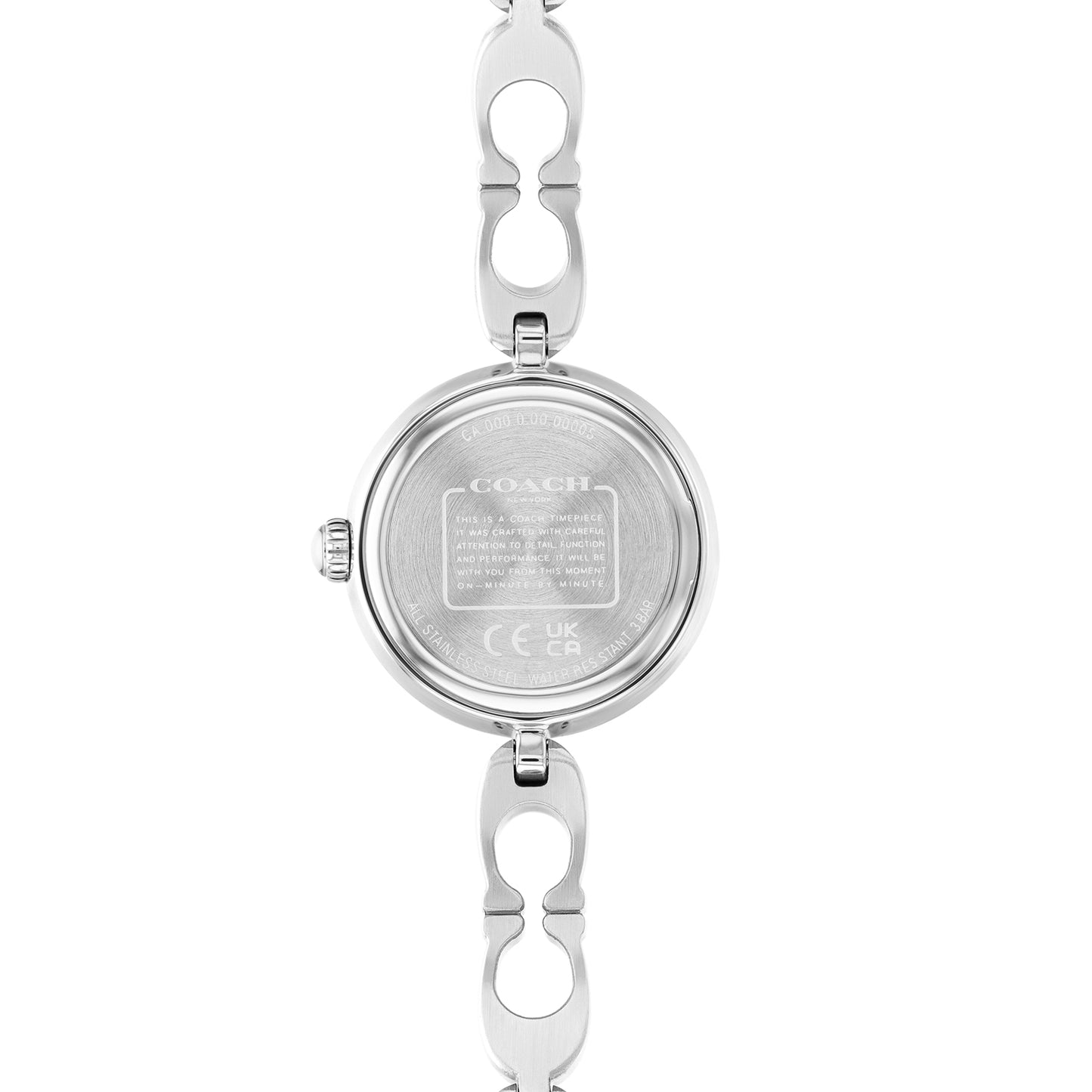 Coach 14504128 Women's Stainless Steel Bangle and White Dial Quartz Watch