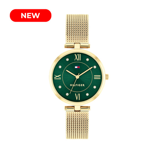 Tommy Hilfiger 1782711 Women's Ionic Thin Gold Plated Steel Mesh Watch
