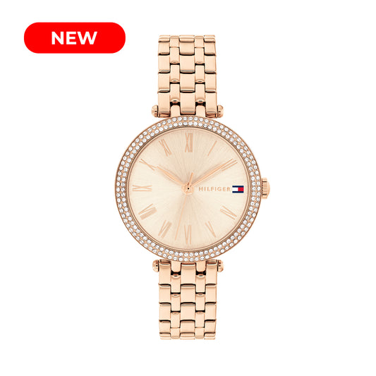 Tommy Hilfiger 1782721 Women's Ionic Carnation Gold Plated Steel Watch