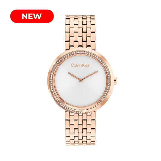Calvin Klein 25100038 Women's Ionic Rose Gold Plated Steel Watch