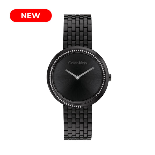 Calvin Klein 25100039 Women's Ionic Black Plated Steel Watch