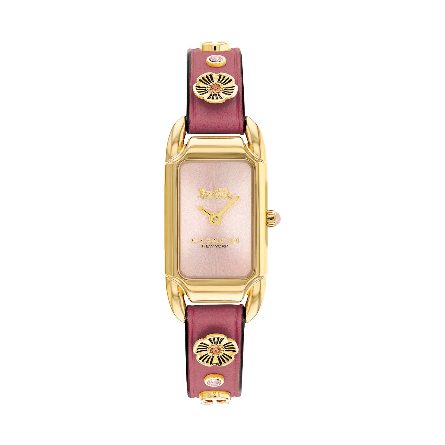Coach 14504117 Women's Pink Calf Leather Skin Strap and Pink Dial Quartz Watch
