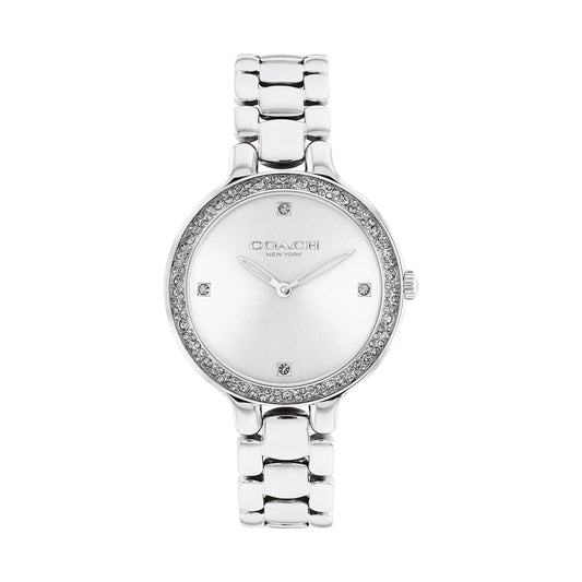 Coach 14504124 Women's Stainless Steel Bracelet and Silver Dial Quartz Watch