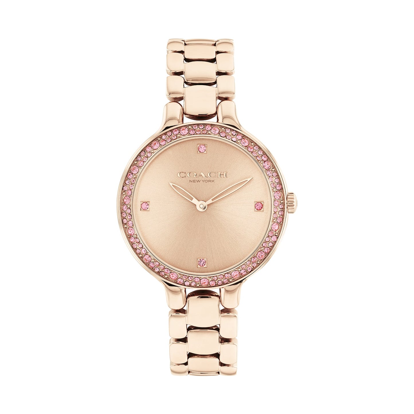 Coach 14504126 Women's Carnation Gold Stainless Steel Bracelet and Carnation Gold Dial Quartz Watch