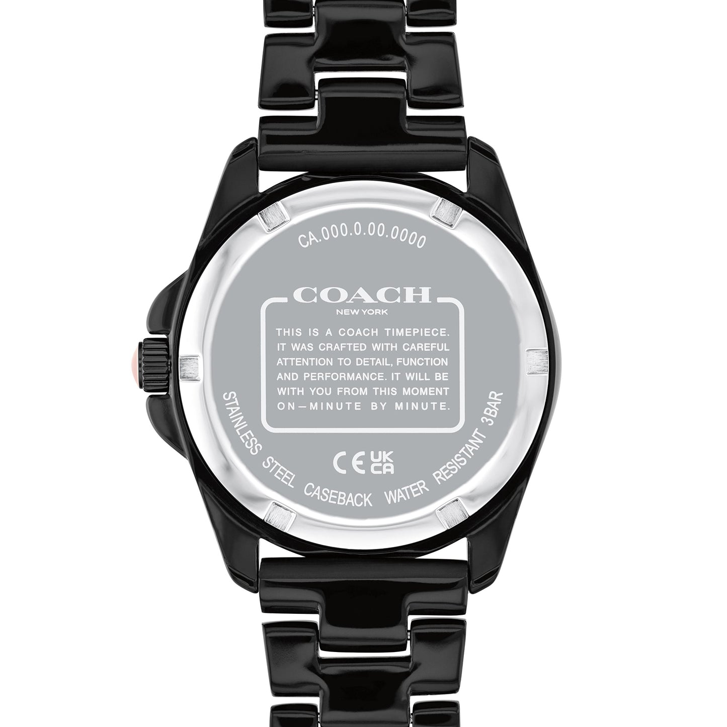 Coach 14504186 Women's Black Acetate Bracelet Watch