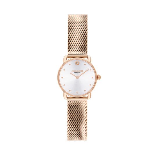 Coach 14504222 Women's Ionic Plated Rose Gold Steel Mesh Watch