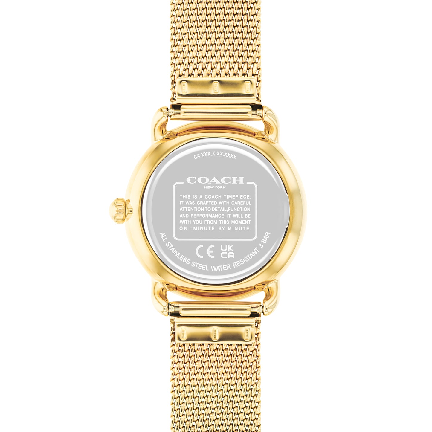 Coach 14504223 Women's Ionic Plated Thin Gold Steel Mesh Watch