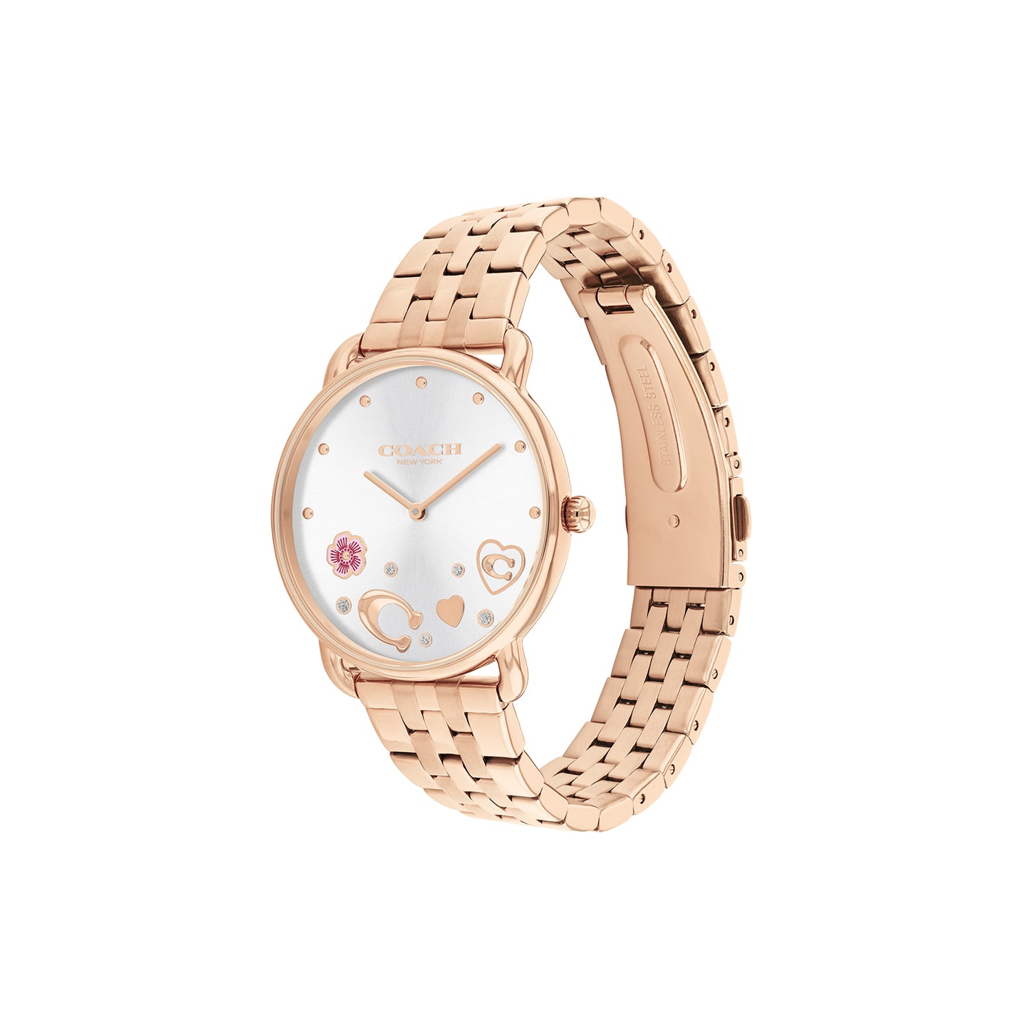 Coach 14504285 Women's Ionic Rose Gold Plated Steel Watch