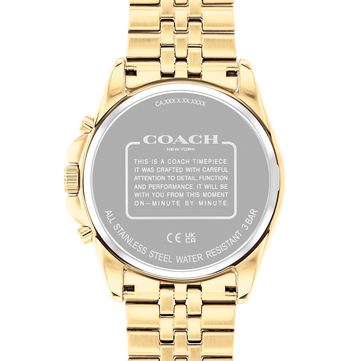 Coach 14602657 Men's Ionic Plated Thin Gold Steel Watch