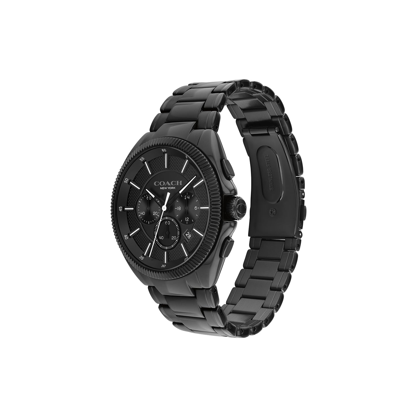 Coach 14602681 Men's Ionic Black Plated Steel Watch