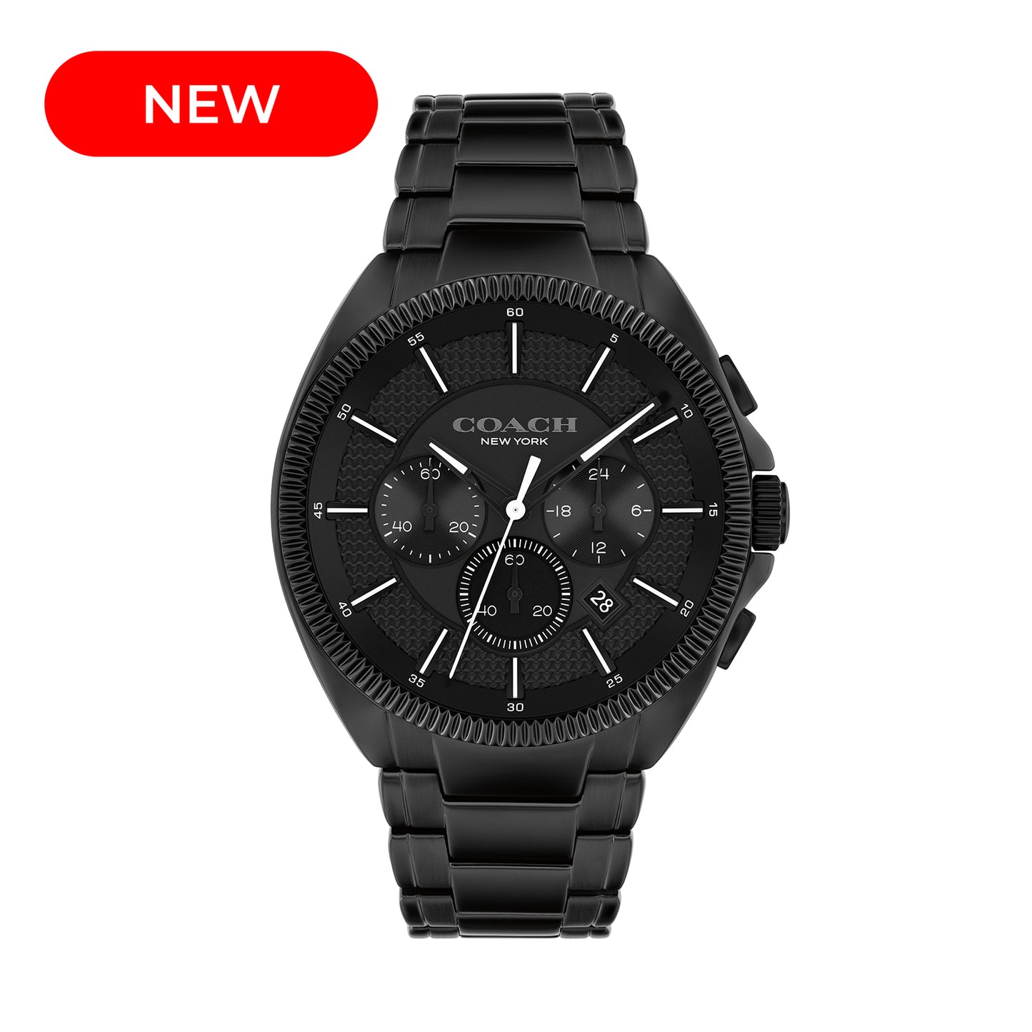 Coach 14602681 Men's Ionic Black Plated Steel Watch