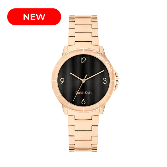 Calvin Klein 25100024 Women's Ionic Plated Rose Gold Steel Watch