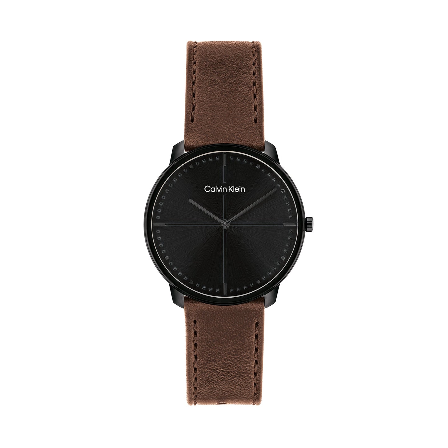 Calvin Klein 25200155 Unisex Leather Strap Watch