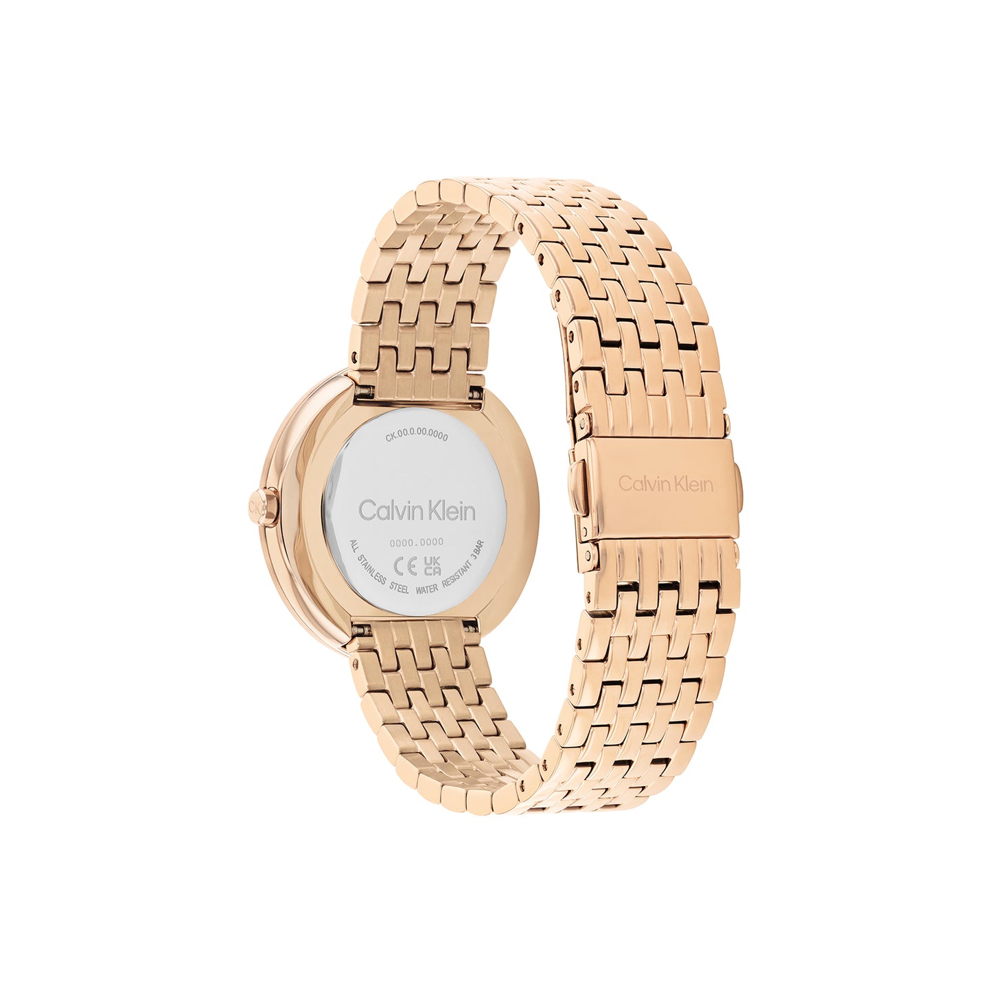 Calvin Klein 25200322 Women's Ionic Carnation Gold Plated Steel Quartz Basic Slim Watch