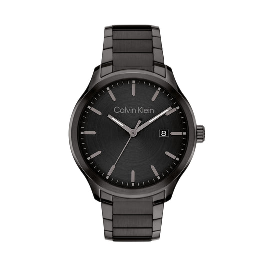Calvin Klein 25200351 Men's Ionic Black Plated Steel Quartz Basic Calendar Watch