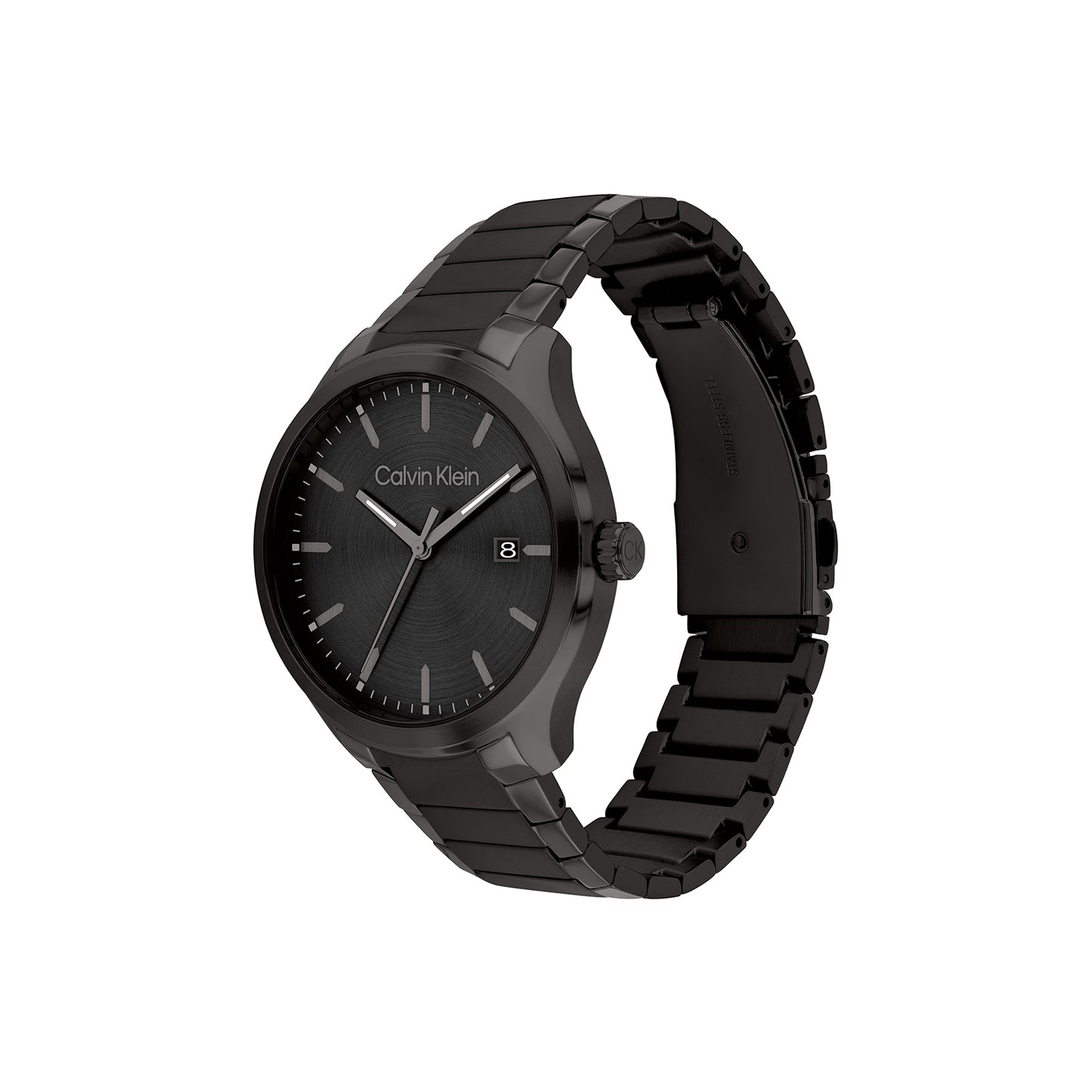 Calvin Klein 25200351 Men's Ionic Black Plated Steel Quartz Basic Calendar Watch