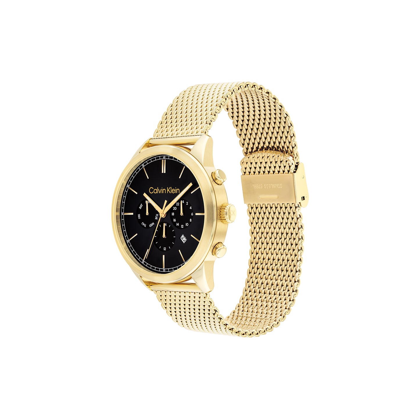 Calvin Klein 25200375 Men's Ionic Thin Gold Plated Steel Mesh Watch