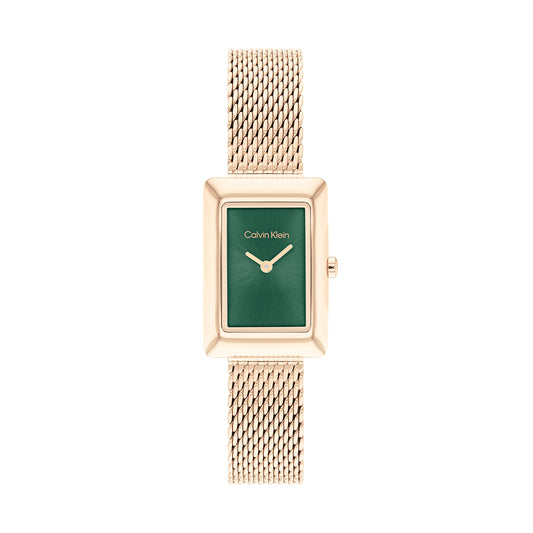 Calvin Klein 25200395 Women's Ionic Carnation Gold Plated Steel Mesh Watch