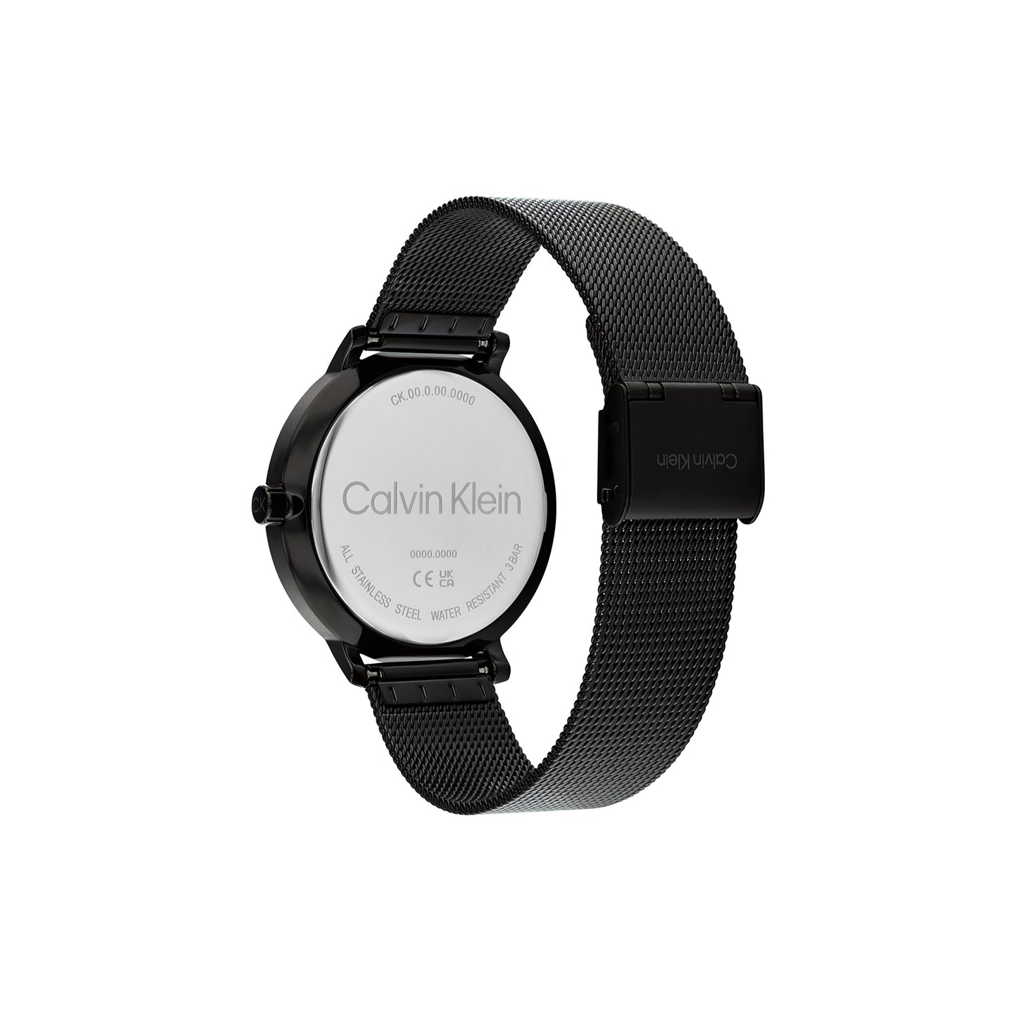 Calvin Klein 25200401 Unisex Ionic Black Plated Steel Mesh Watch