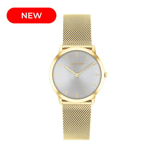 Calvin Klein 25300003 Unisex Ionic Plated Thin Gold Steel Watch