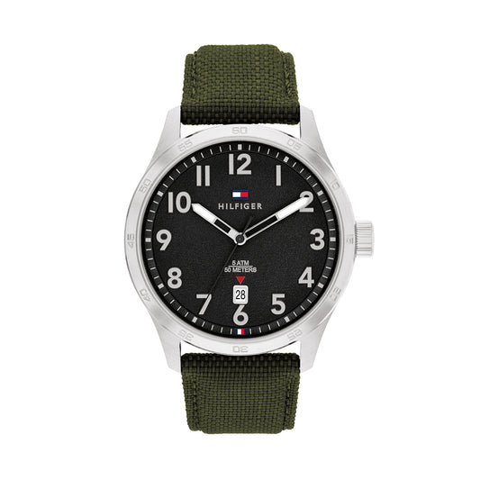 Tommy Hilfiger 1710593 Men's Cordura Quartz Basic Calendar Watch