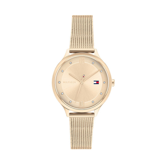 Tommy Hilfiger 1782431 Women's Ionic Carnation Gold Plated Steel Mesh Watch