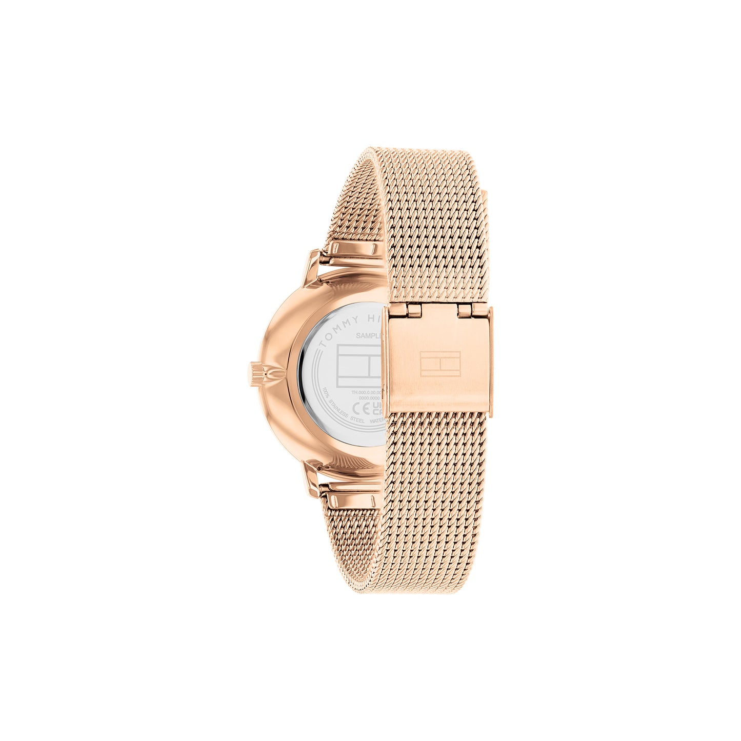 Tommy Hilfiger 1782669 Women's Ionic Rose Gold Plated Steel Mesh Quartz Basic Slim Watch