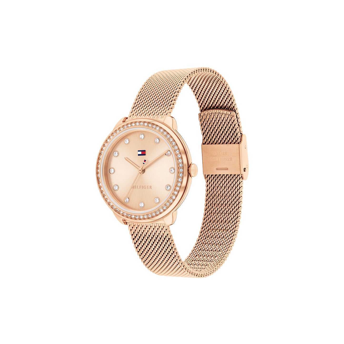 Tommy hilfiger 1782700 Women's Ionic Plated Rose Gold Steel Mesh Watch