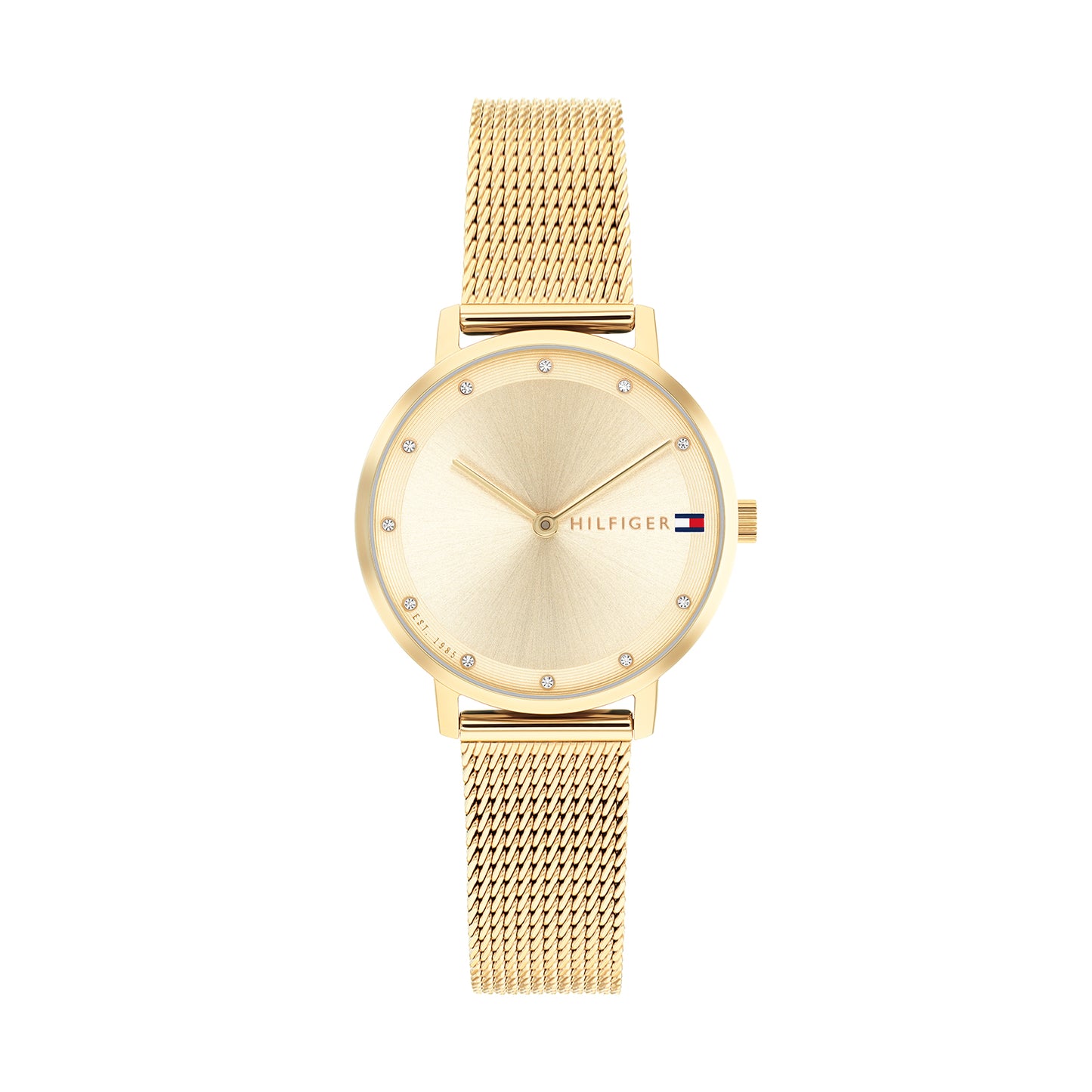 Tommy Hilfiger 1782728 Women's Ionic Plated Thin Gold Steel Mesh Watch