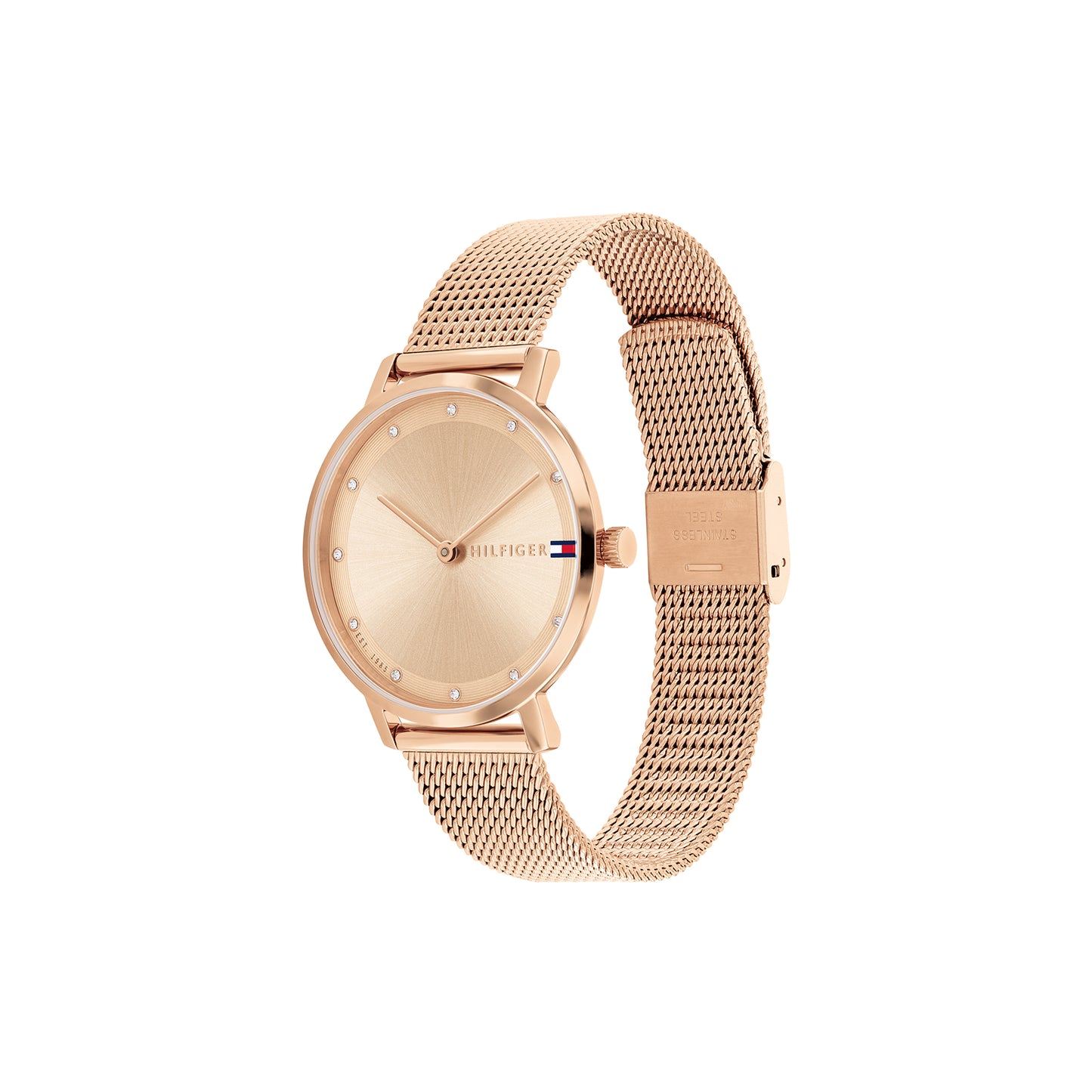 Tommy Hilfiger 1782729 Women's Ionic Plated Rose Gold Steel Mesh Watch