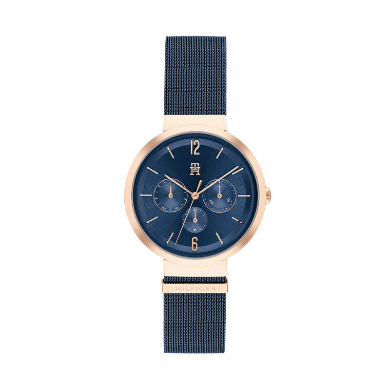 Tommy Hilfiger 1782541 Women's Ionic Blue Plated Steel Mesh Watch